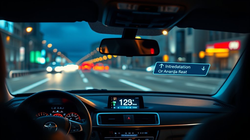 car gps windshield projection