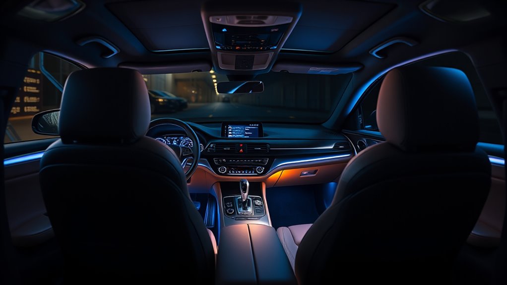 car interior ambient lighting