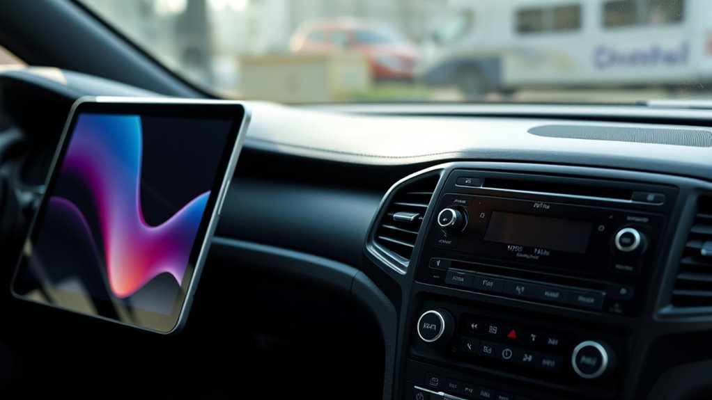choose between tablet or head unit