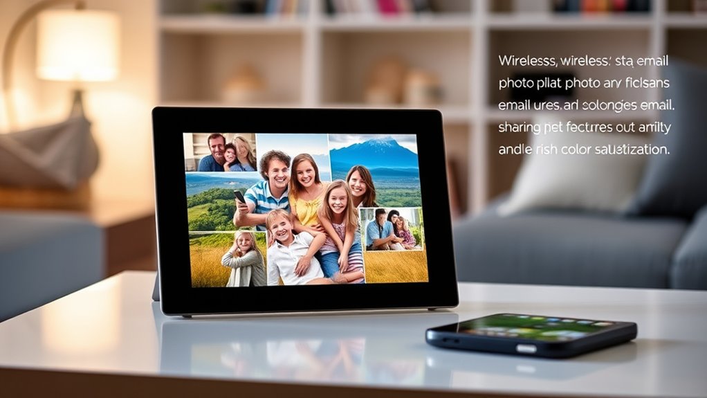 digital photo frames with email