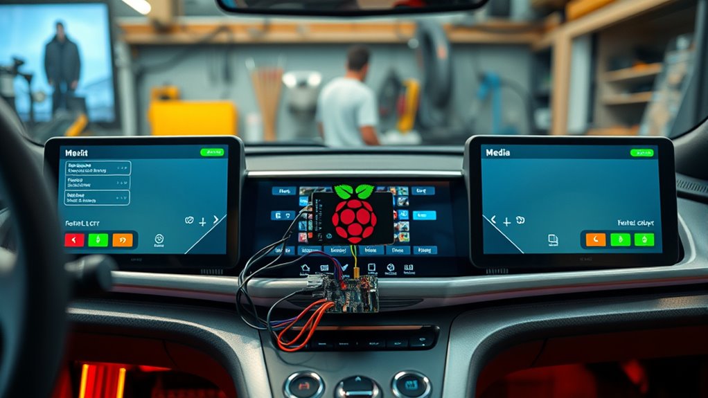 diy raspberry pi infotainment system