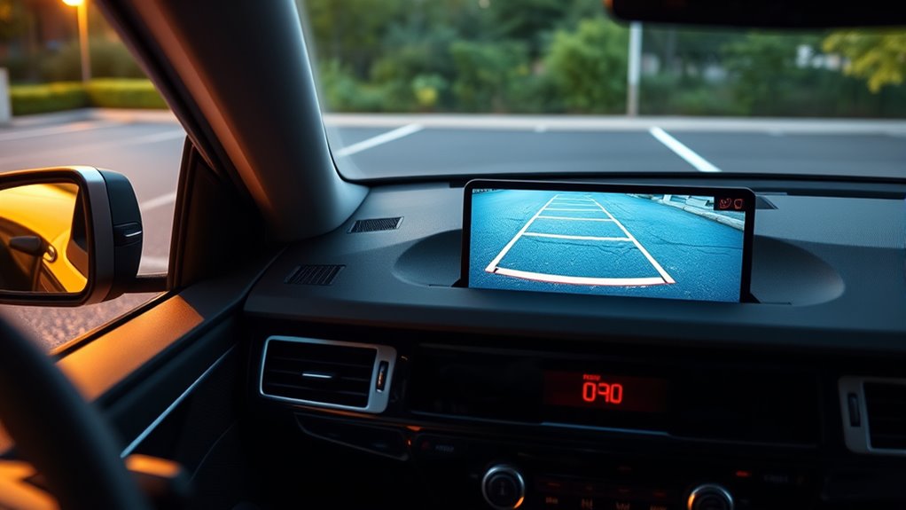 front camera parking display