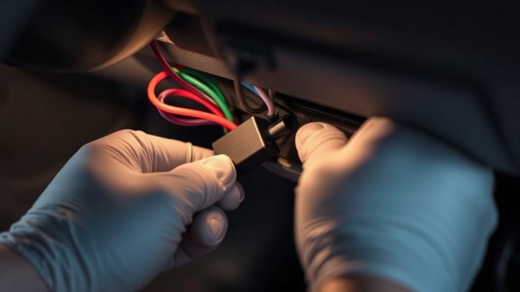 hardwired discreet gps installation