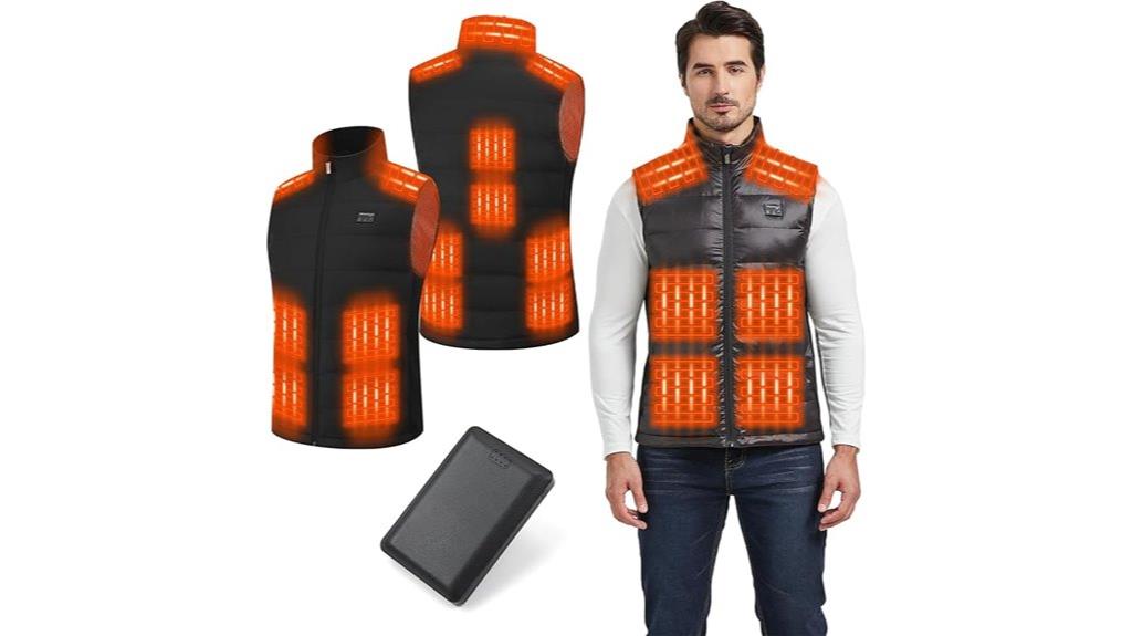 heated unisex vest with battery