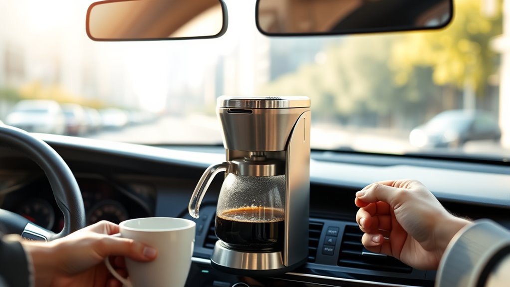 in car coffee brewing success