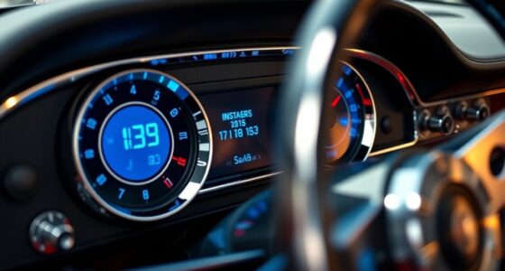 modern digital gauge installation