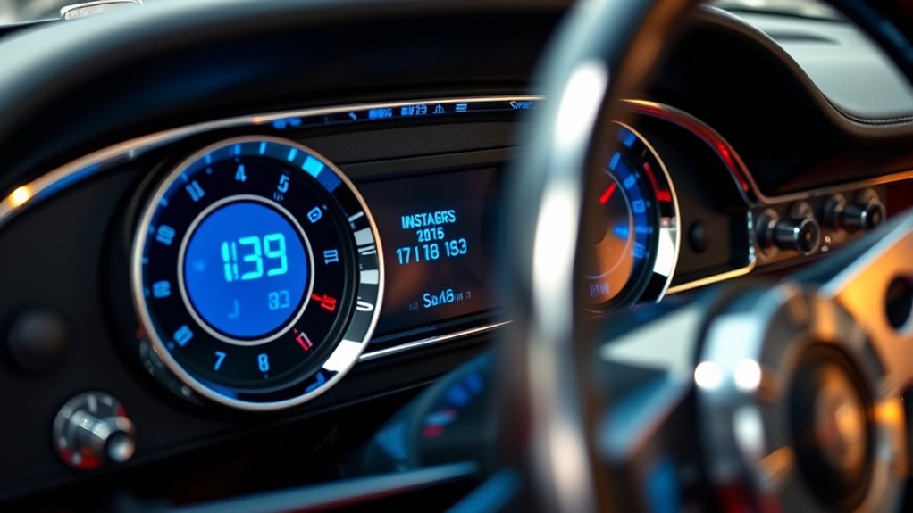 modern digital gauge installation