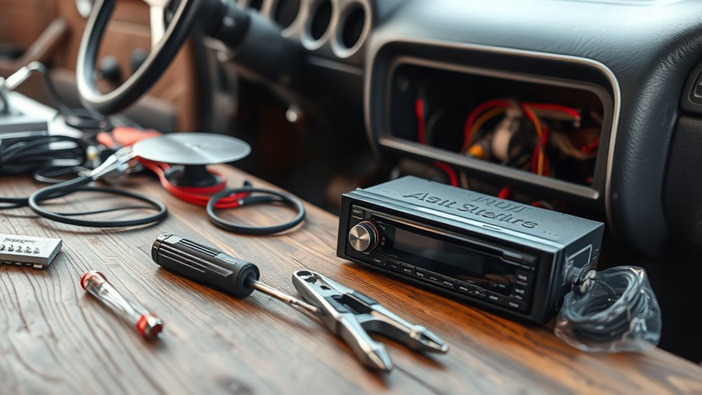 prepare tools cables antenna