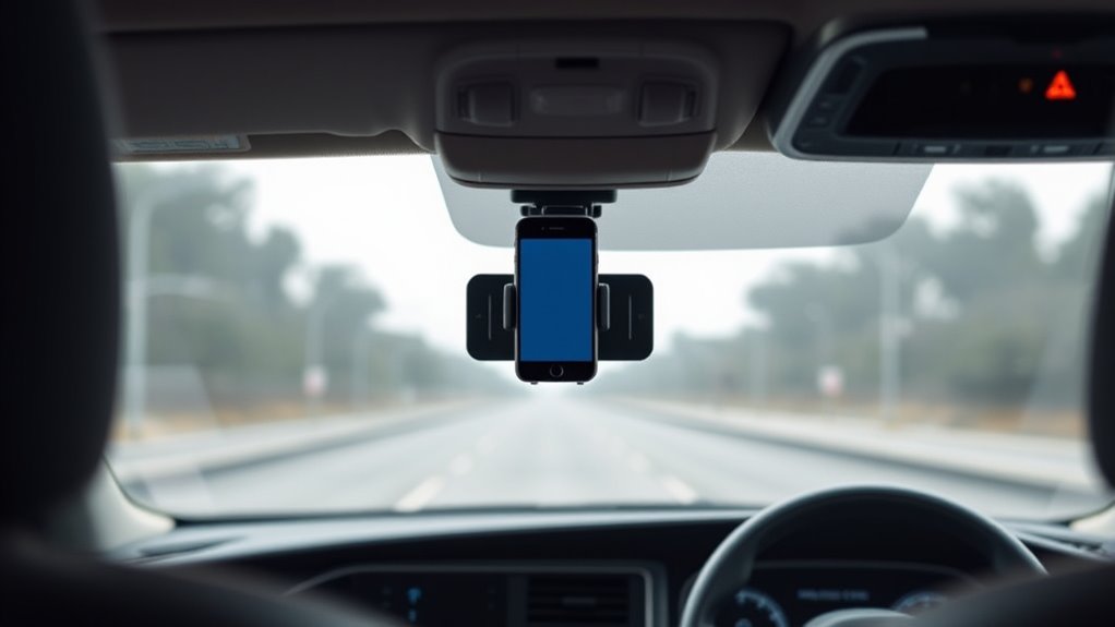 proper car mount placement