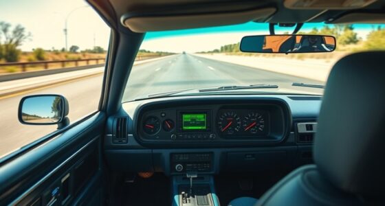 retro car lane safety