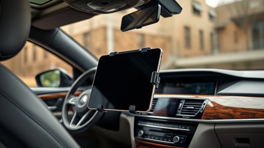 securely mount tablet safely