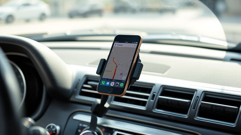 smartphone navigation with mount