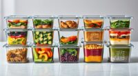 top glass meal storage