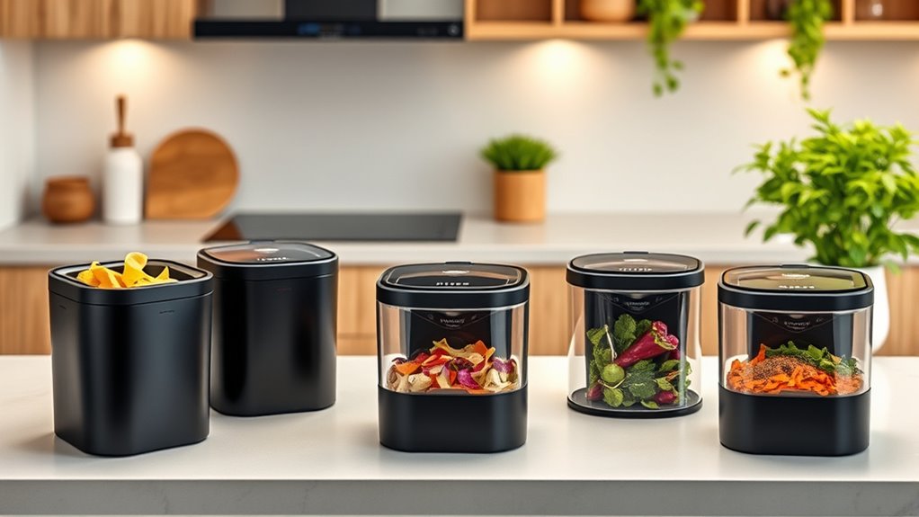 top kitchen compost bins