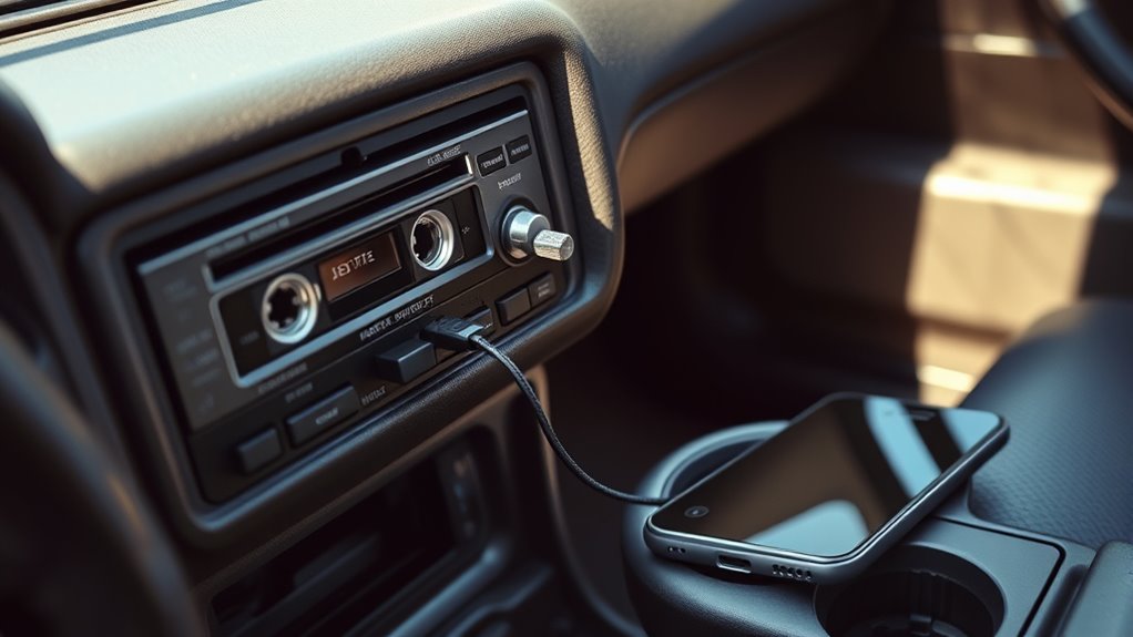 using cassette adapter for audio