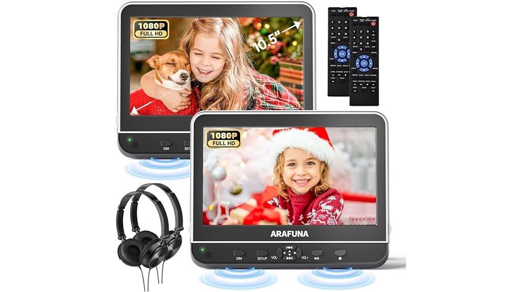 10 5 inch car dvd player