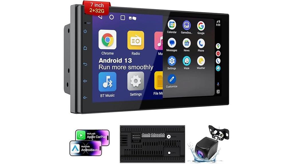 7 inch hd touchscreen stereo