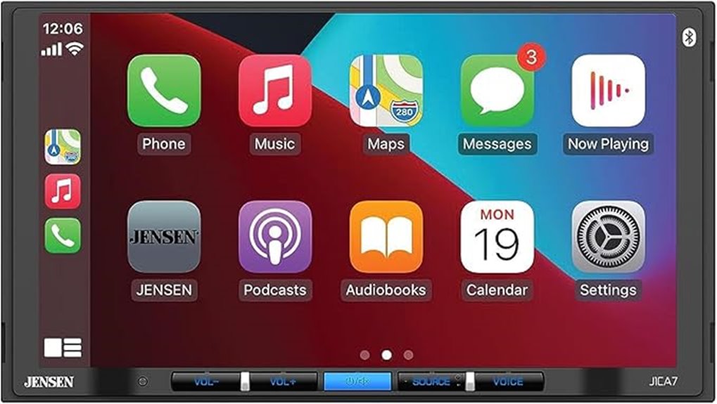 7 inch touchscreen car stereo