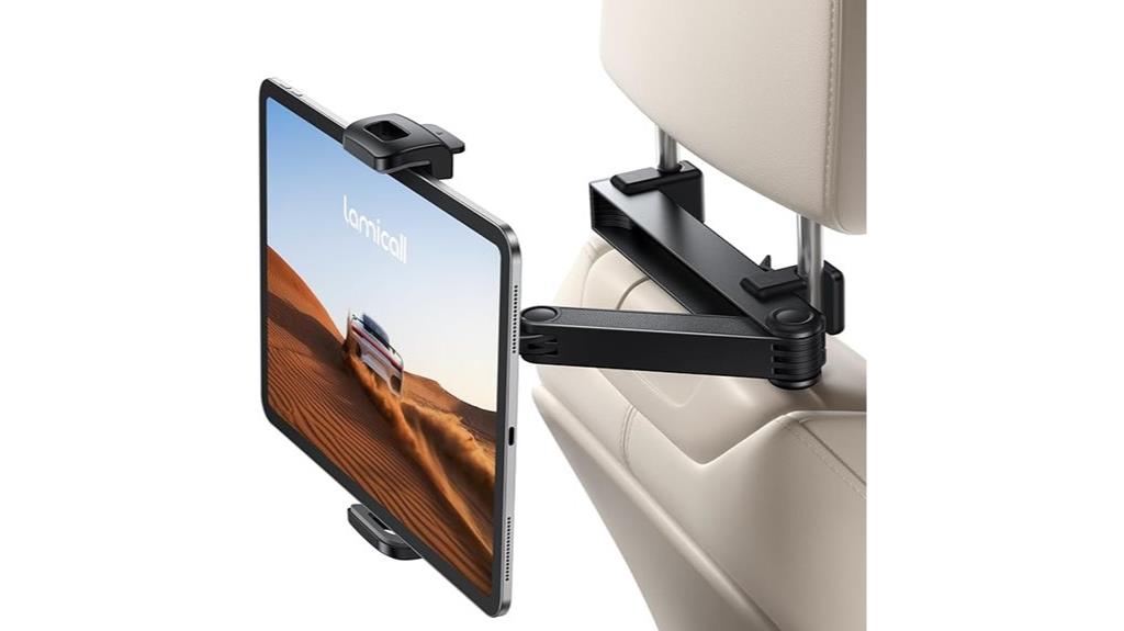 adjustable car headrest mount