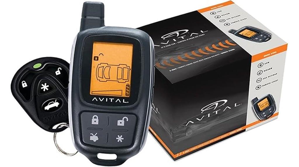 avital security with lcd