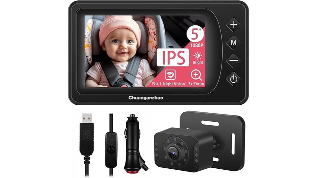 baby car camera features
