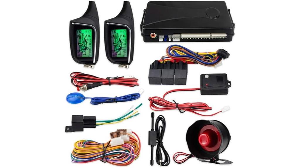 car alarm with lcd