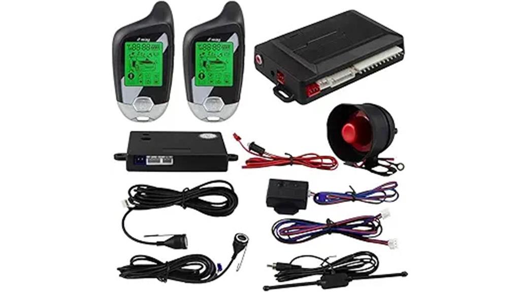 car alarm with lcd