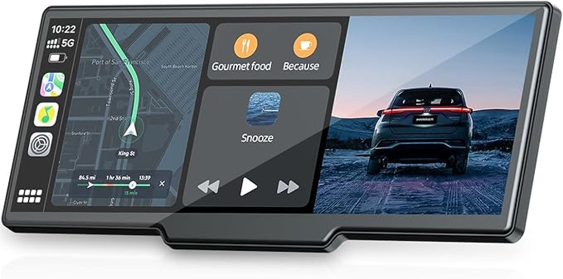 carplay dash cam screen