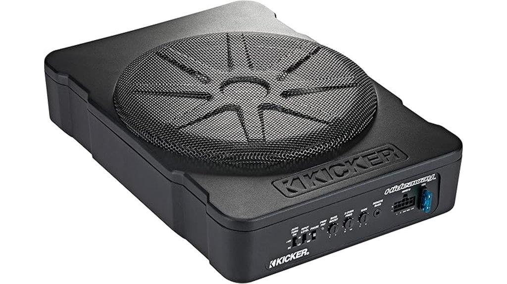 compact 10 inch powered subwoofer