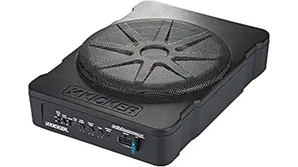 compact 10 inch powered subwoofer