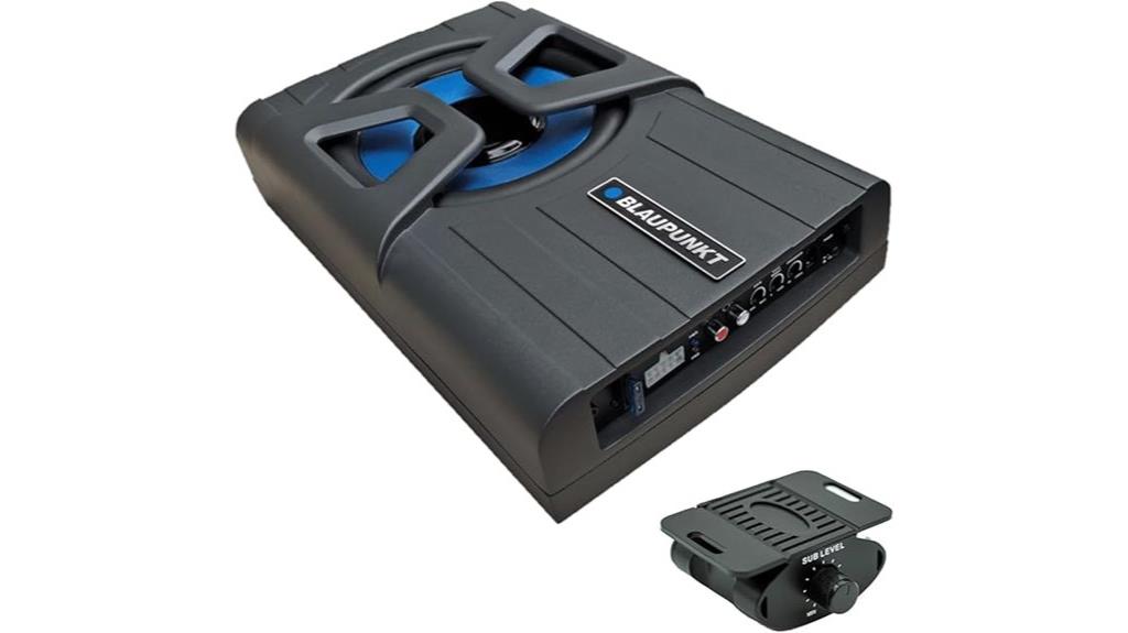 compact 8 inch powered subwoofer