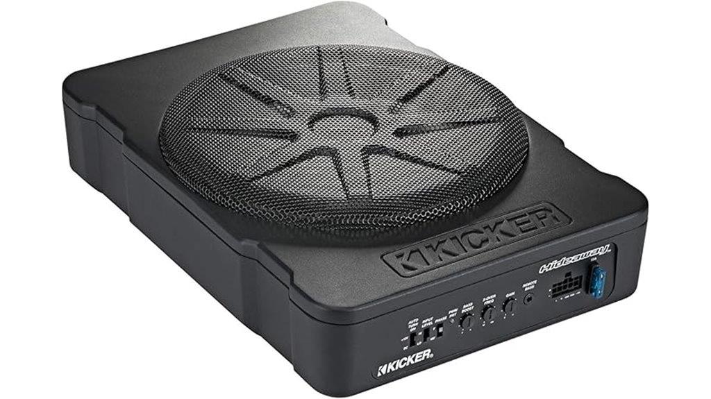 compact under seat powered subwoofer