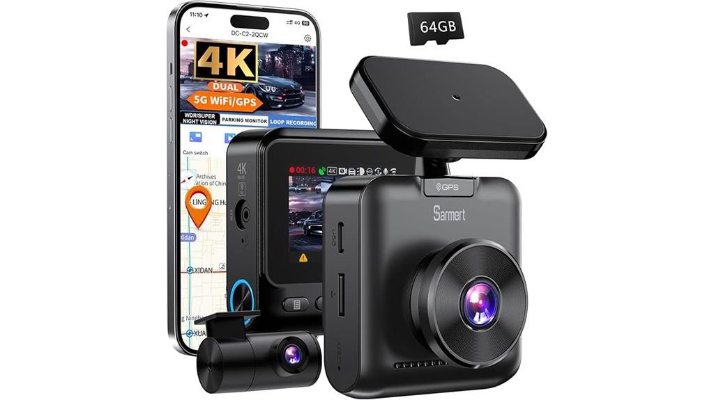 dual 4k dash cam