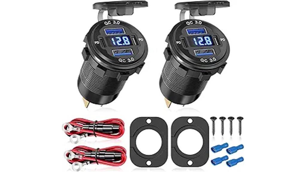 dual outlet volt charger