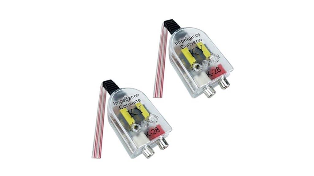 dual rca impedance converters