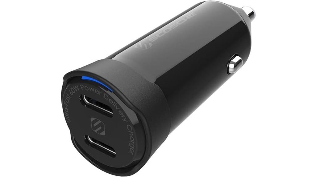 dual usb c car charger