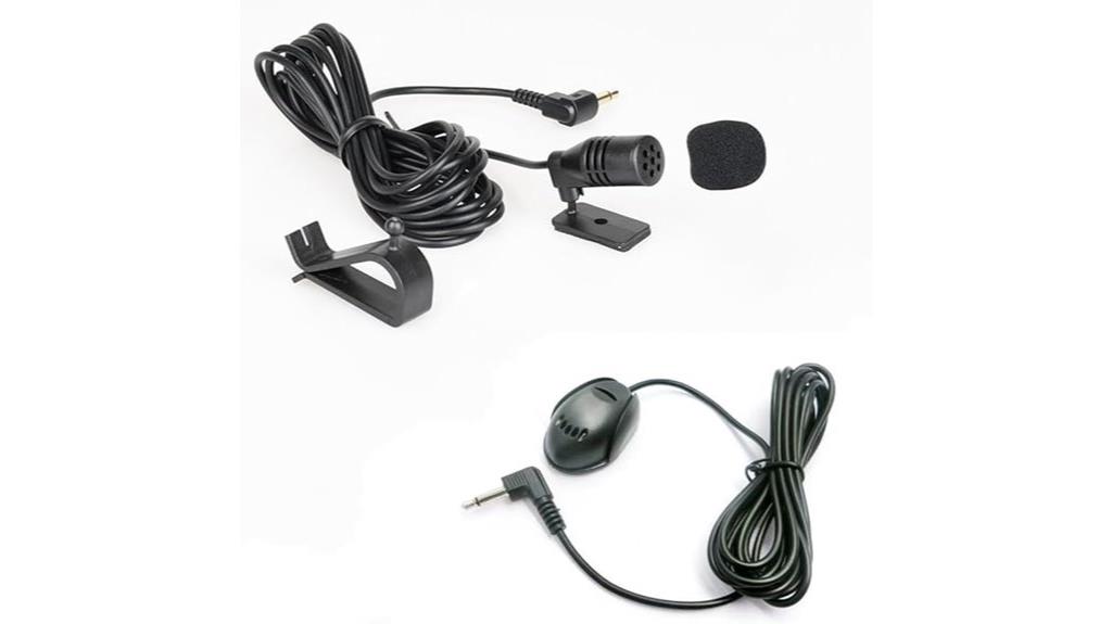 dual vehicle radio microphones