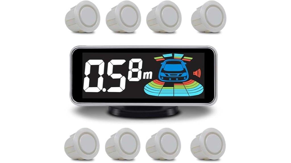 eight sensor car parking system