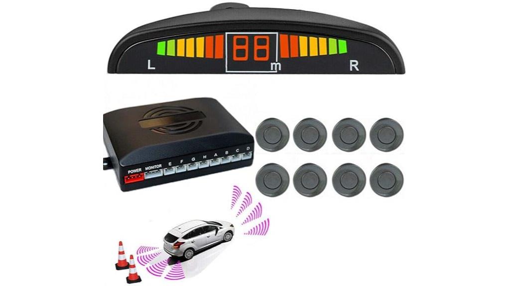 eight sensor parking radar