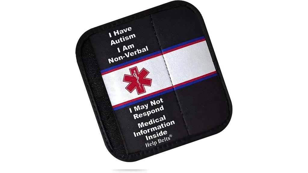 emergency autism seatbelt cover