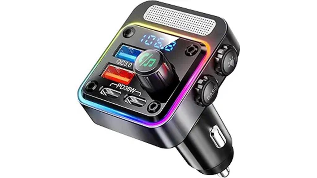 high power bluetooth fm transmitter