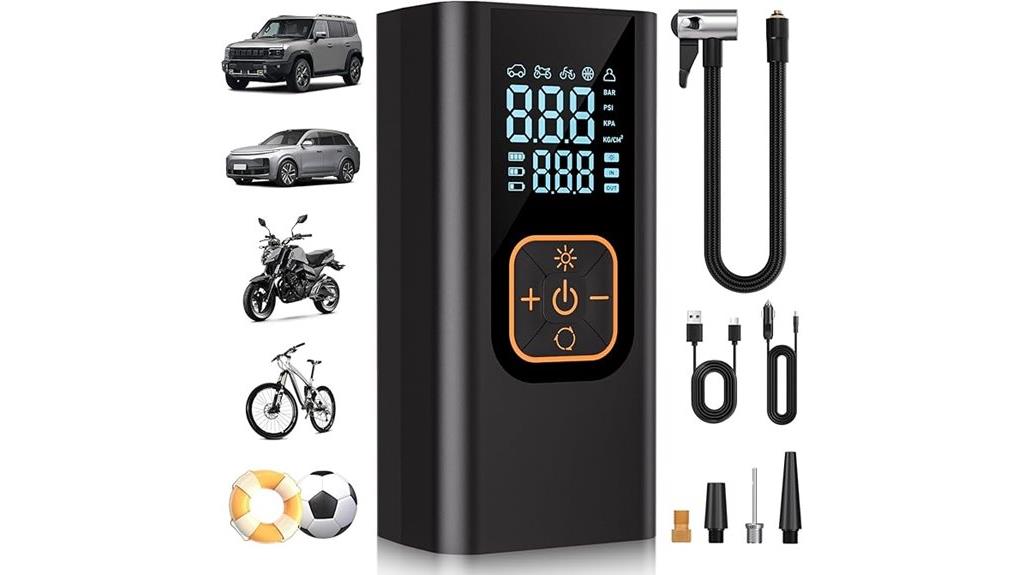 high pressure digital tire inflator