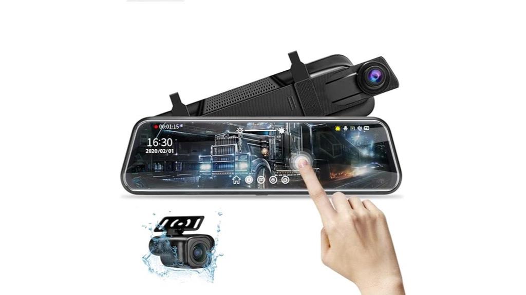 high resolution mirror dash cam