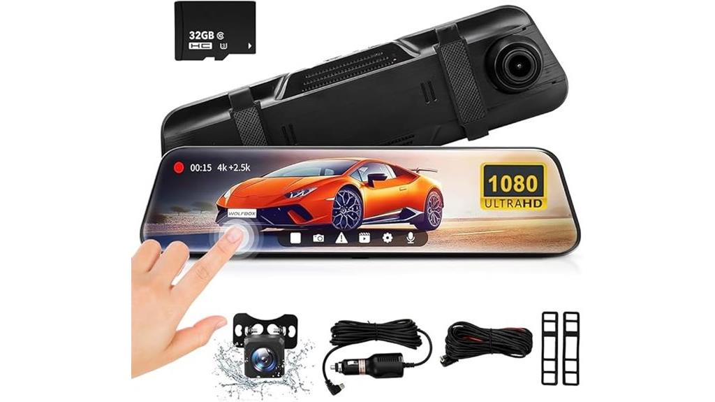 high resolution touch screen camera