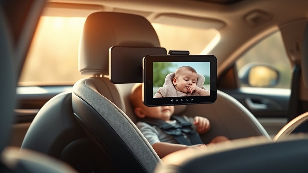 infant rear seat camera features