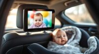 infant rear seat monitor cameras