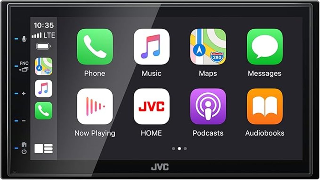 jvc touchscreen bluetooth player