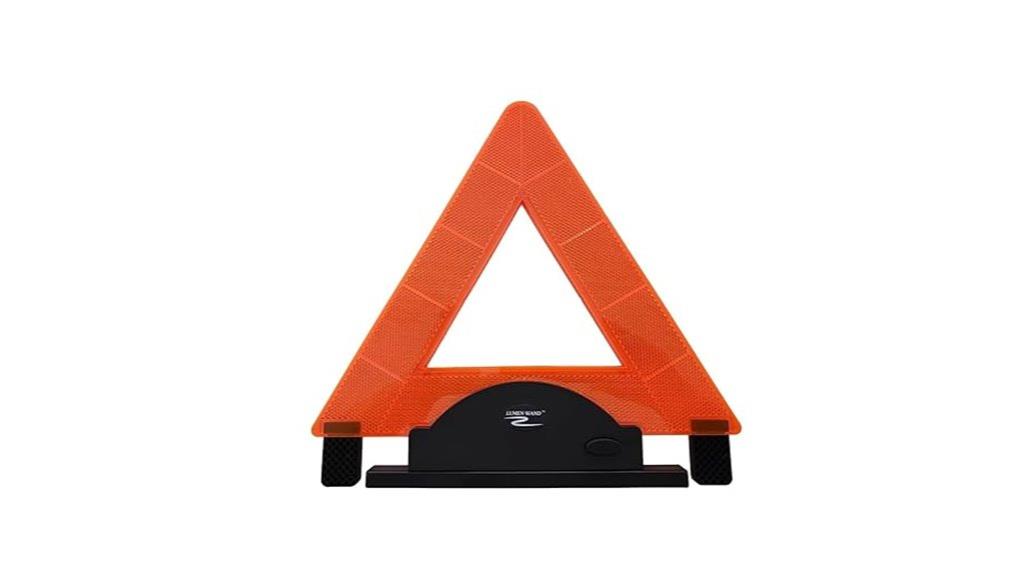 led lit safety warning triangle