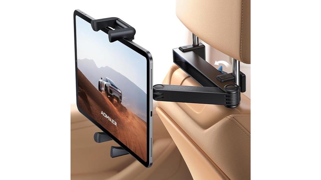 lockable aluminium headrest mount