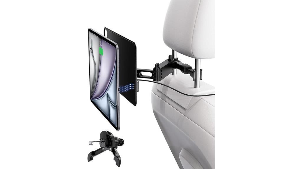 magnetic car headrest mount